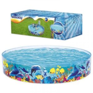 Merevfalú tenger mintájú medence, 183x38 cm (Bestway, 55030)