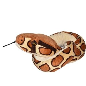 Élethű barna plüss burmai piton, 137 cm (Wild Republic)