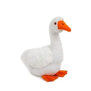 Hófehér plüss liba, 30 cm (Semo)