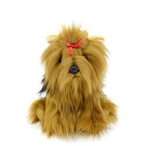 Élethű álló plüss yorkshire terrier (yorkie) plüss kutya, 23 cm (Rappa)
