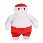 Hős6os: Baymax plüssfigura piros ruhában, 25 cm