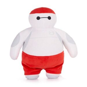 Hős6os: Baymax plüssfigura piros ruhában, 25 cm