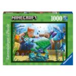 Minecraft: Vizi világ, 1000 db-os puzzle (Ravensburger, 17187)