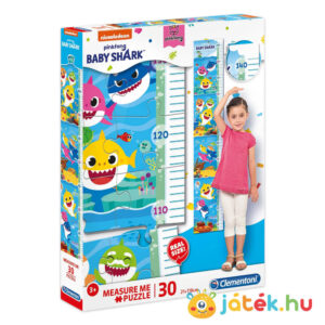Baby Shark: Mérj meg! magasságmérő 30 db-os Clementoni puzzle (20340)
