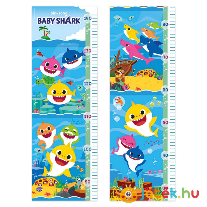 Baby Shark: Mérj meg! magasságmérő kirakva 30 db-os Clementoni puzzle (20340)