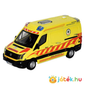 Bburago: Magyar Mentőautó makett esetkocsi, 1:50 (Volkswagen Crafer)