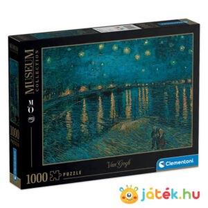 Van Gogh: Csillagos éj a Rhône fölött (Starry Night) 1000 db-os puzzle (Clementoni Museum Collection 39344)