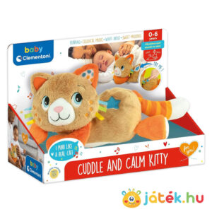 Elalvást segítő doromboló plüss cica (Baby Clementoni)