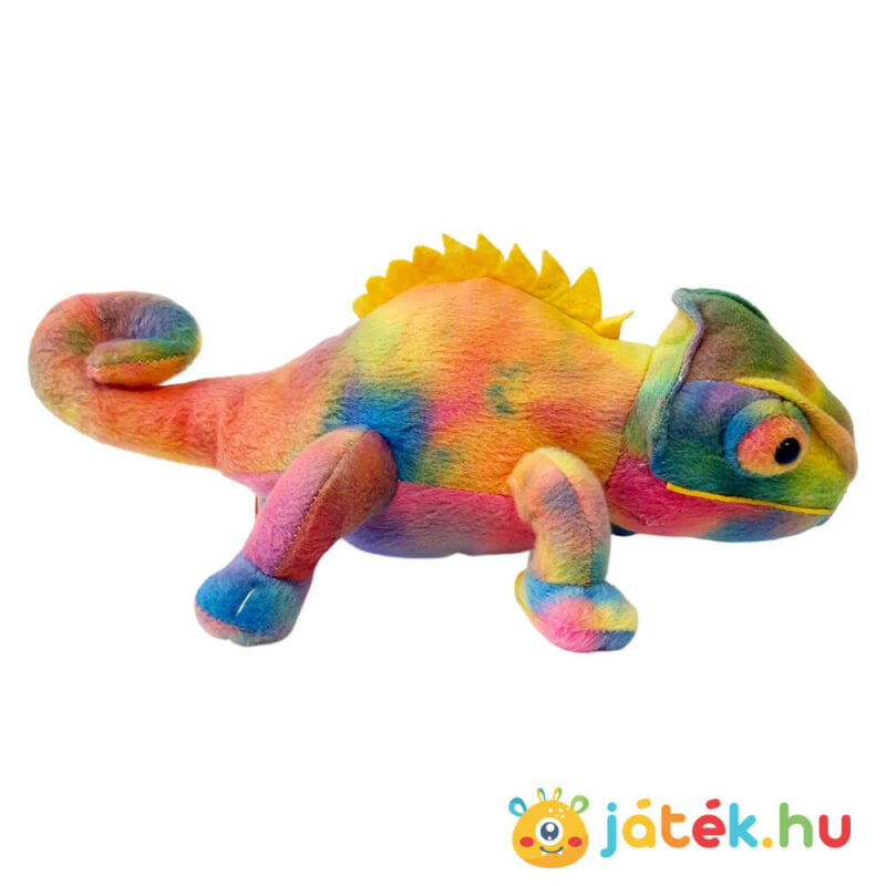 Élethű plüss kaméleon oldalról, 20 cm (Wild Republic)