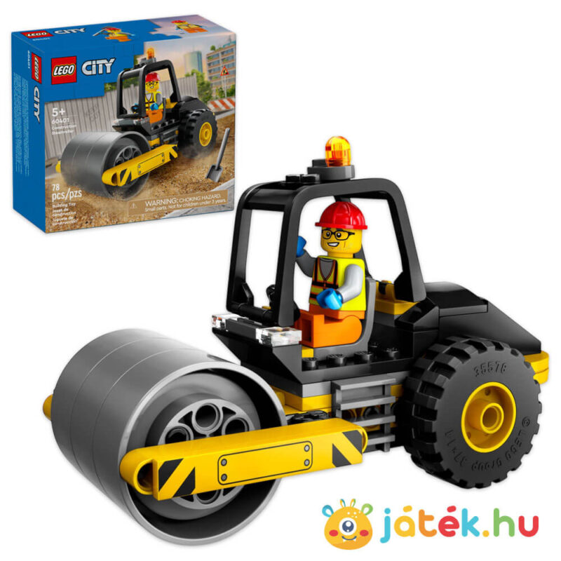 LEGO City 60401: Építőipari úthenger (Lego City: Great Vehicles)