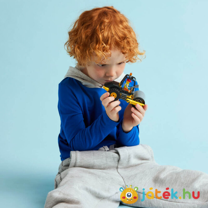 LEGO City 60401: Építőipari úthenger gyerekeknek (Lego City: Great Vehicles)