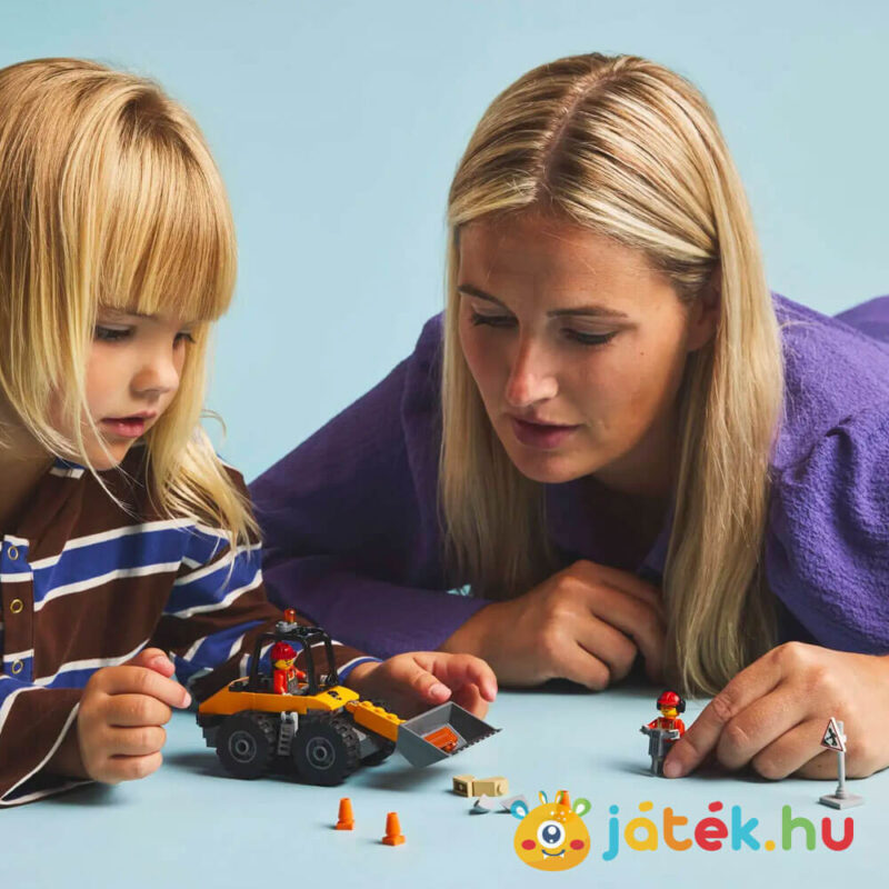 LEGO City 60450: Sárga kerekes rakodógép, játék közben (Lego City Great Vehicles)