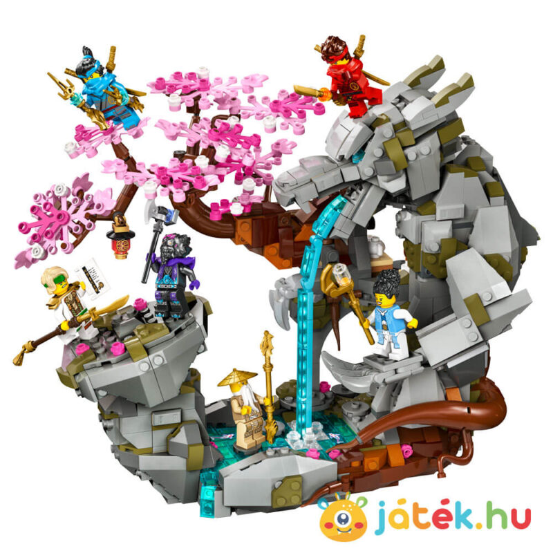 Lego Ninjago 71819: Sárkánykő Szentély megépítve