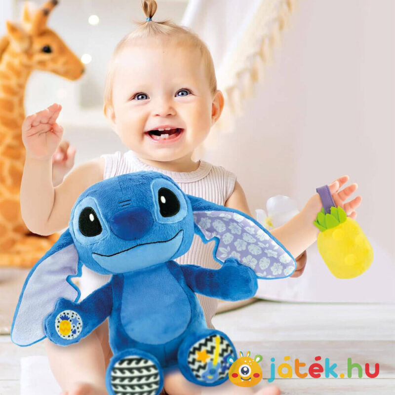 Lilo és Stitch: Interaktív Stitch plüss figura gyerekeknek (Clementoni)