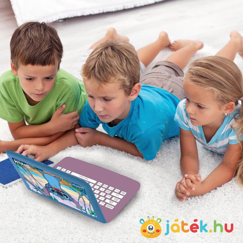 Lilo és Stitch: Stitch mintás Magyar-Angol nyelvű oktató laptop gyerekeknek (Lexibook)