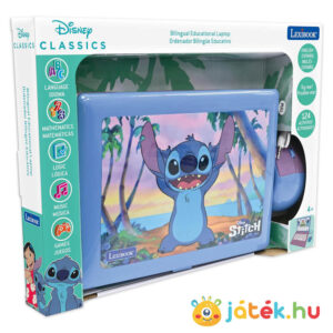 Lilo és Stitch: Stitch mintás Magyar-Angol nyelvű oktató laptop (Lexibook)