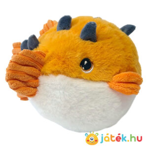 Plüss gömbhal, narancssárga-fehér, 25 cm (Keel Toys)
