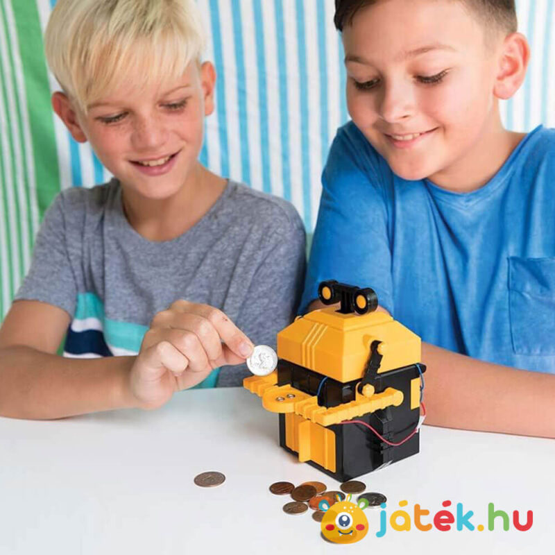 Robot persely építő tudományos játék gyerekeknek (4M KidzRobotix)
