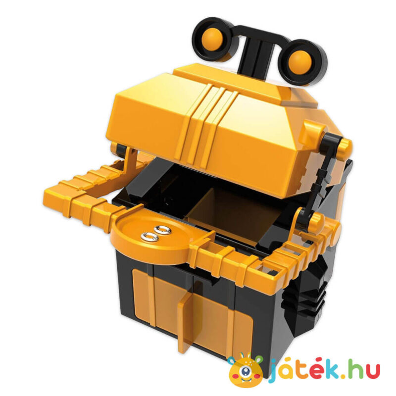 Robot persely építő tudományos játék megépítve (4M KidzRobotix)
