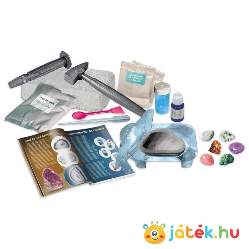 Tudomány és Játék: Ásványok és geódák tartalma (Clementoni)
