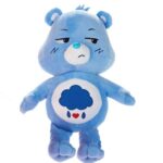Gondos Bocsok: Morgó (Grumpy) bocs, kék színű plüss maci, esőfelhős pocakkal, 21 cm