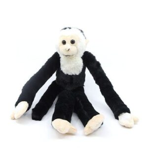 Hosszúkezű plüss majom: Kolobusz (Colobus), 42 cm