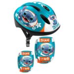 Lilo és Stitch: Stitch mintás sport védőfelszerelés bukósisakkal, térd- és könyökvédővel (Stamp)