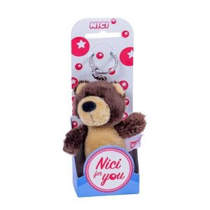 Nici: Barna maci plüss kulcstartó, 9 cm (Nici for You)