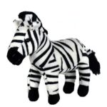 Élethű plüss zebra, 20 cm