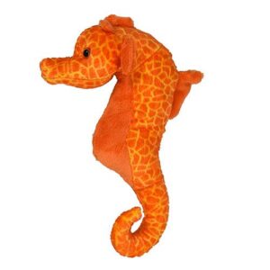Narancssárga színű plüss csikóhal (vízicsikó), 23 cm