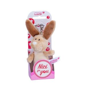 Nici: Barna nyuszi plüss kulcstartó, 9 cm (Nici for You)