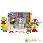 Bújós láma, 4 az 1-ben készségfejlesztő bébijáték szett (Playgro)