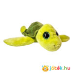 Csillogó szemű plüss teknős (26 cm)