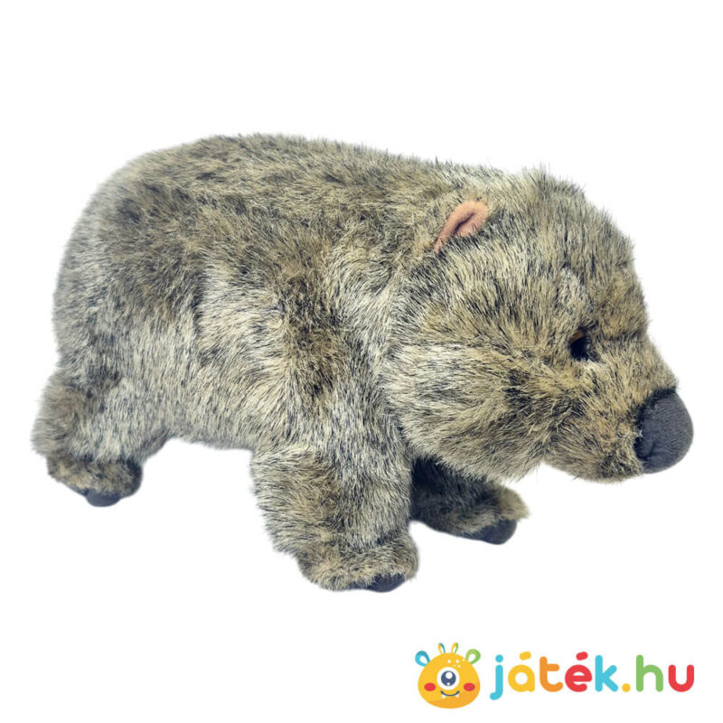 Élethű álló plüss vombat, jobbról, 29 cm (Semo)