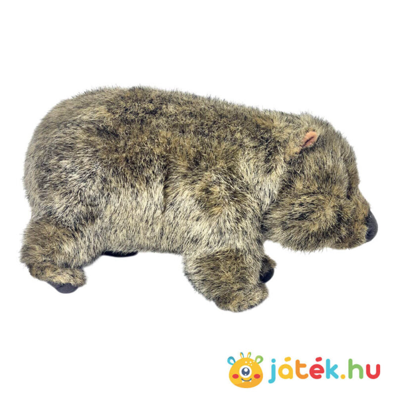 Élethű álló plüss vombat, oldalról, 29 cm (Semo)