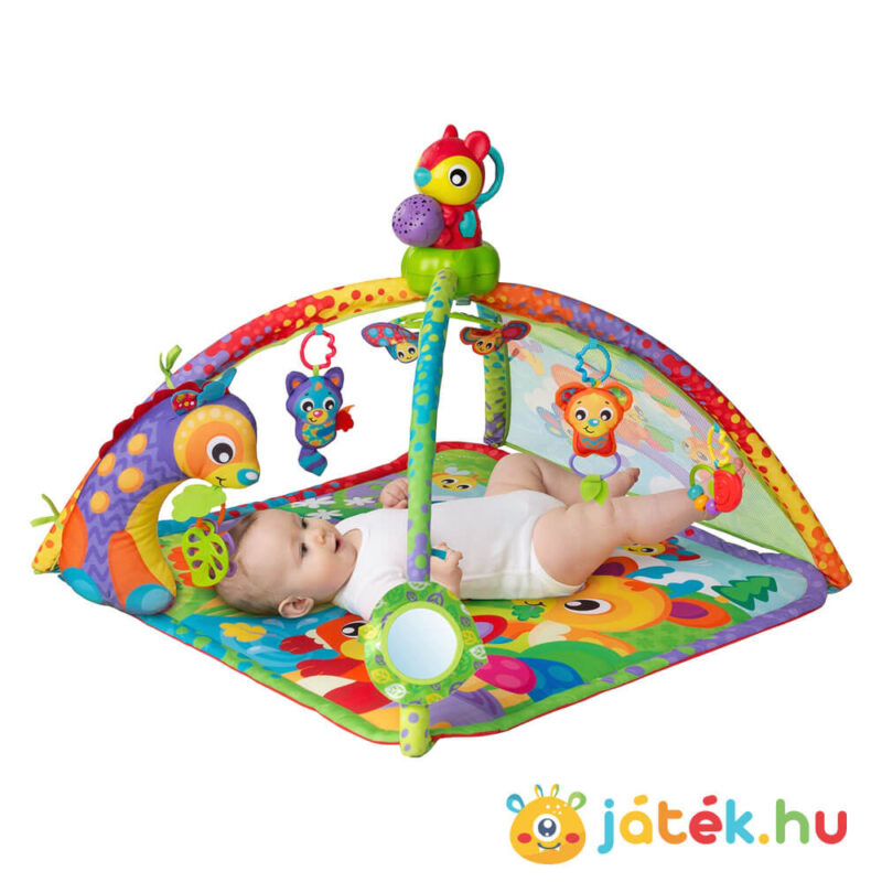 Erdős játszószőnyeg készségfejlesztő bébijáték fénnyel és hanggal babáknak (Playgro)