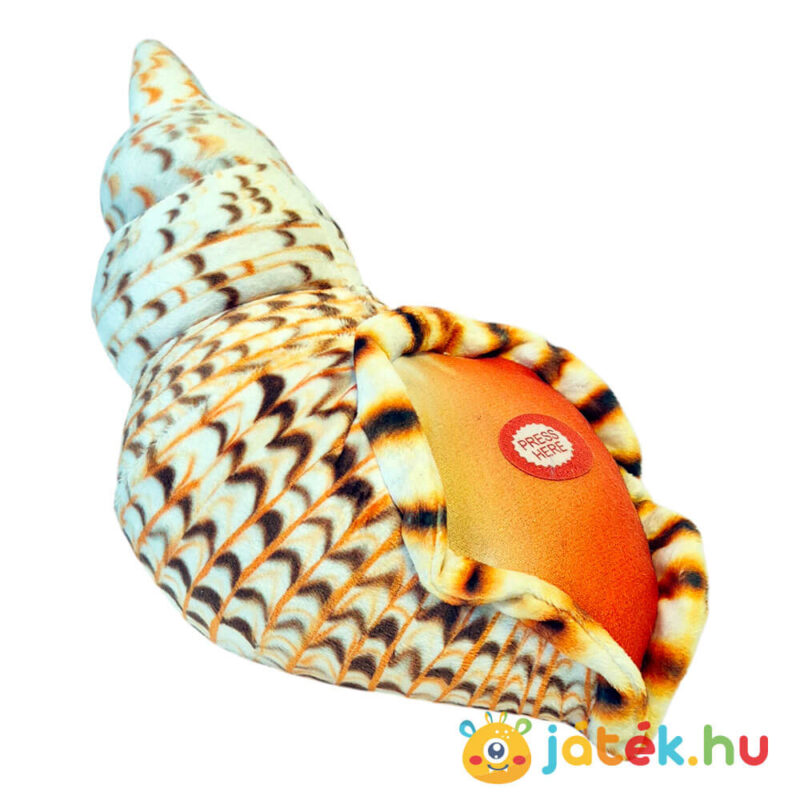 Hangot adó élethű plüss kagyló, jobbról, 20 cm (Wild Republic)