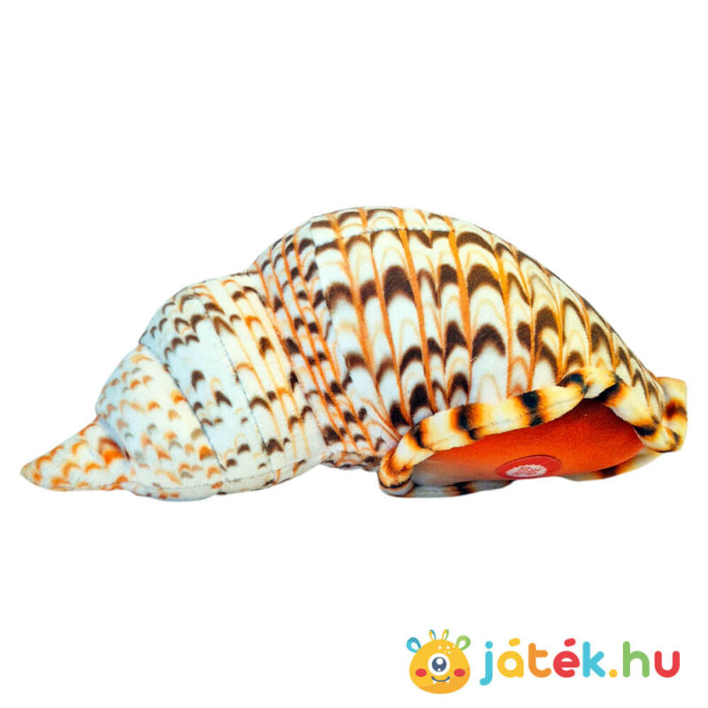 Hangot adó élethű plüss kagyló, oldalról, 20 cm (Wild Republic)