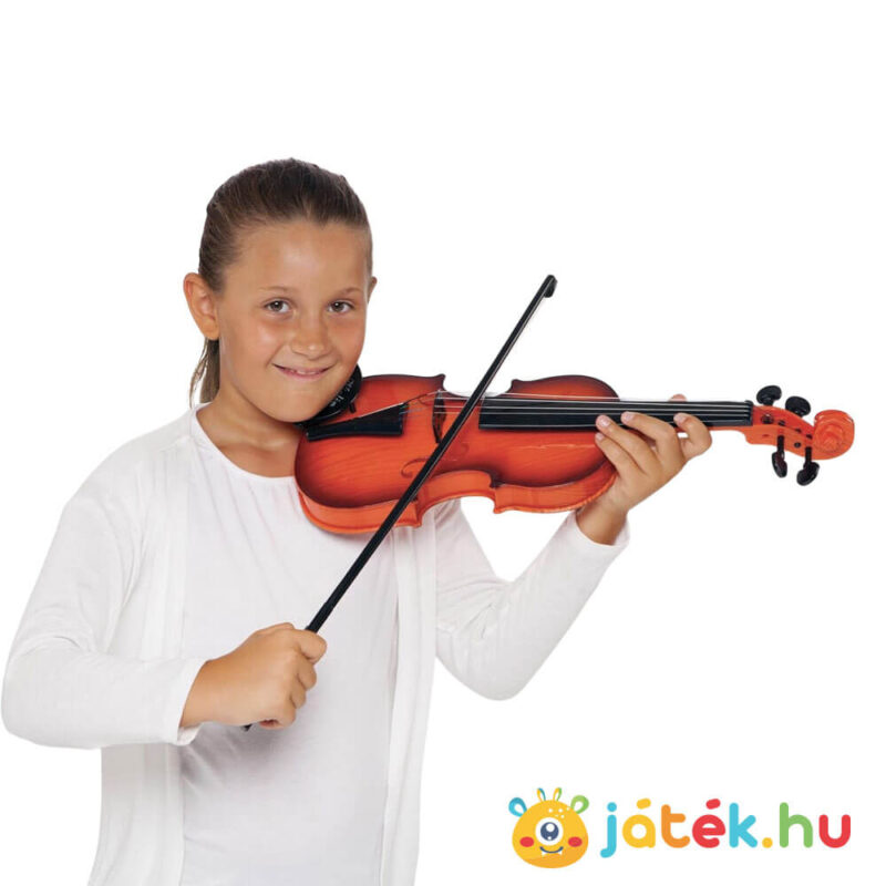 Klasszikus hegedű (gyerek violin), fém húrokkal, 49 cm (Bontempi) gyerekeknek