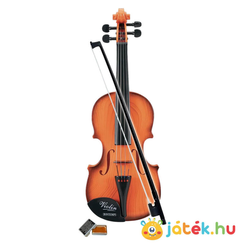 Klasszikus hegedű (gyerek violin), fém húrokkal, 49 cm (Bontempi) kicsomagolva