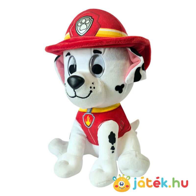 Mancs Őrjárat: Marshall plüss kutya, balról, 23 cm (Spin Master)