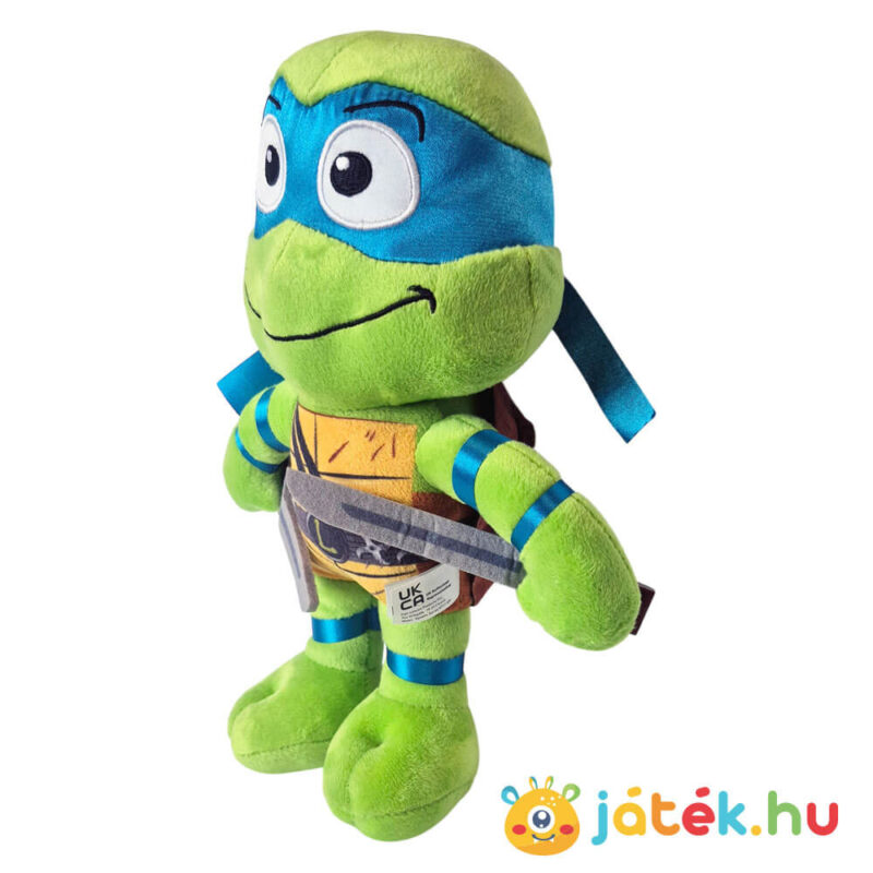 Tini nindzsa teknőcök: Leonardo plüss, kék maszkban, balról (30 cm)