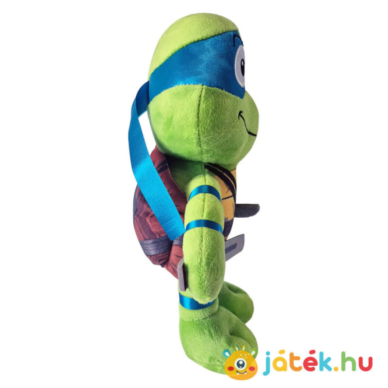 Tini nindzsa teknőcök: Leonardo plüss, kék maszkban, oldalról (30 cm)