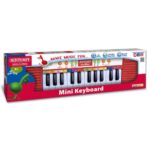 Mini szintetizátor, 24 billentyűvel, piros, 35 cm (Bontempi)