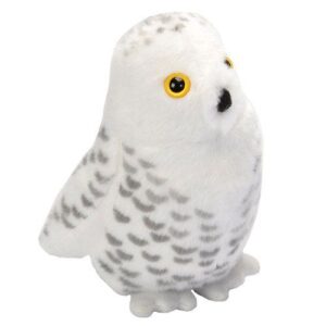 Élethű plüss hóbagoly hanggal, 14 cm (Wild Republic)
