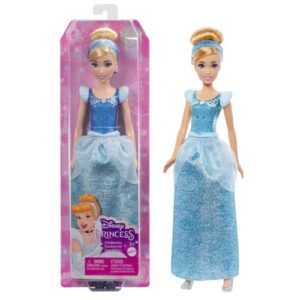Disney Hercegnők: Csillogó Hamupipőke hercegnő játék baba, 30 cm