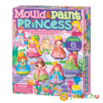 Csillogó hercegnők, kreatív gipszkiöntő és festő, hűtőmágnes készítő készlet (4M)