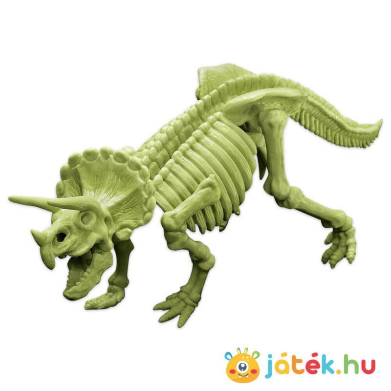 Dinoszaurusz DNS felfedező készlet tudományos játék: Foszforeszkáló Triceratops elkészítve (4M)