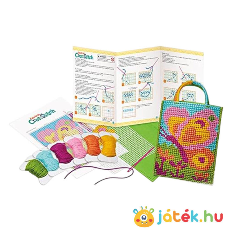 Első keresztszemes hímzés kezdő készlet tartalma (4M)
