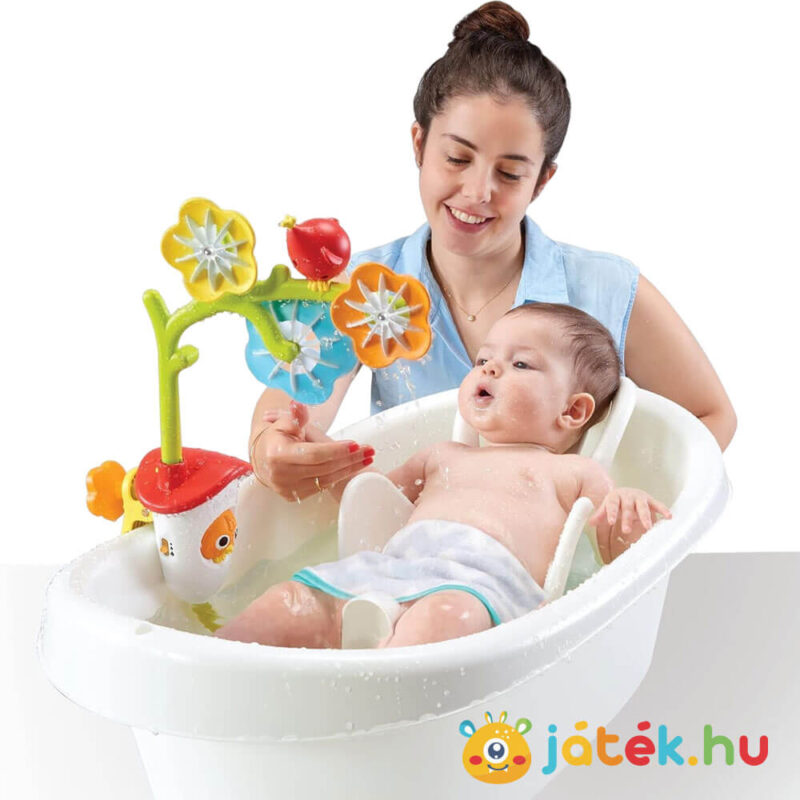 Érzékelős fürdőkádforgó, készségfejlesztő fürdőjáték, babáknak (Yookidoo)